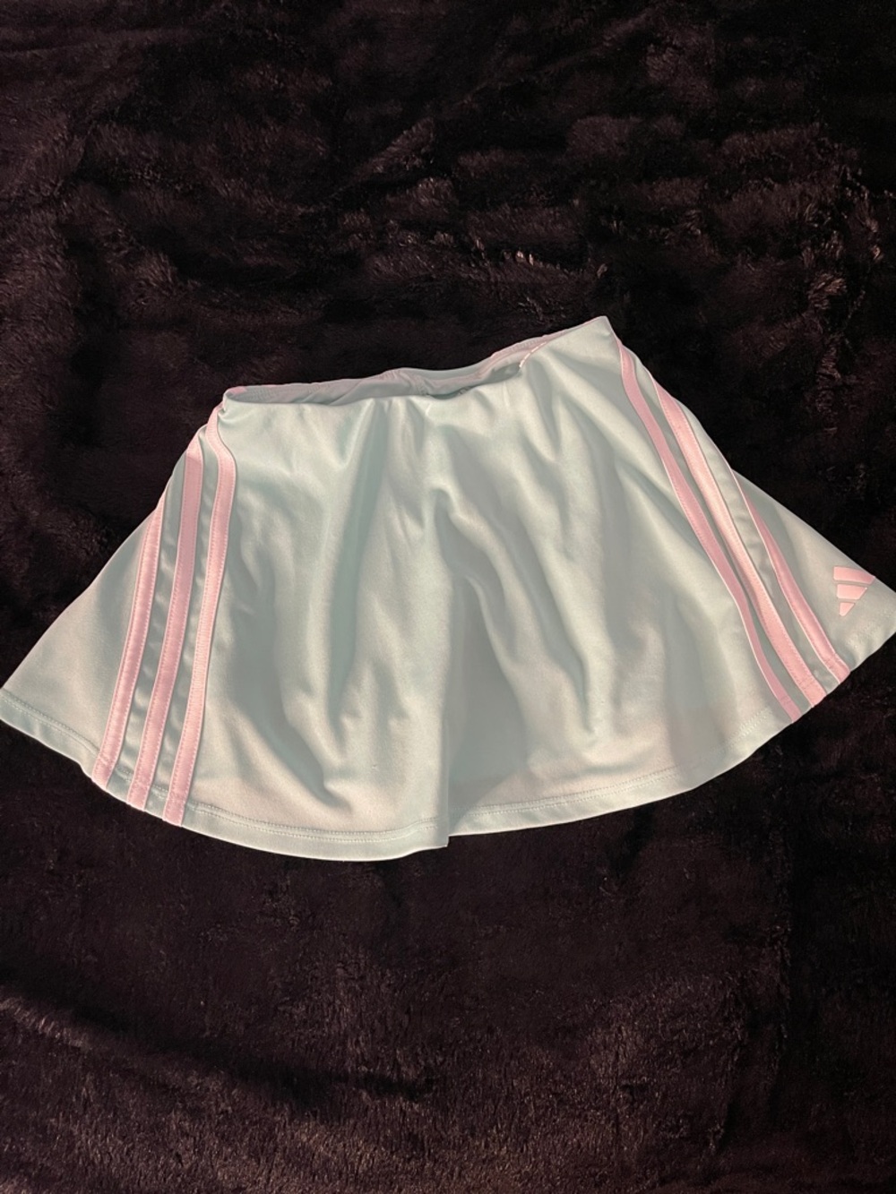 Adidas Mint Green Skort with White Stripes